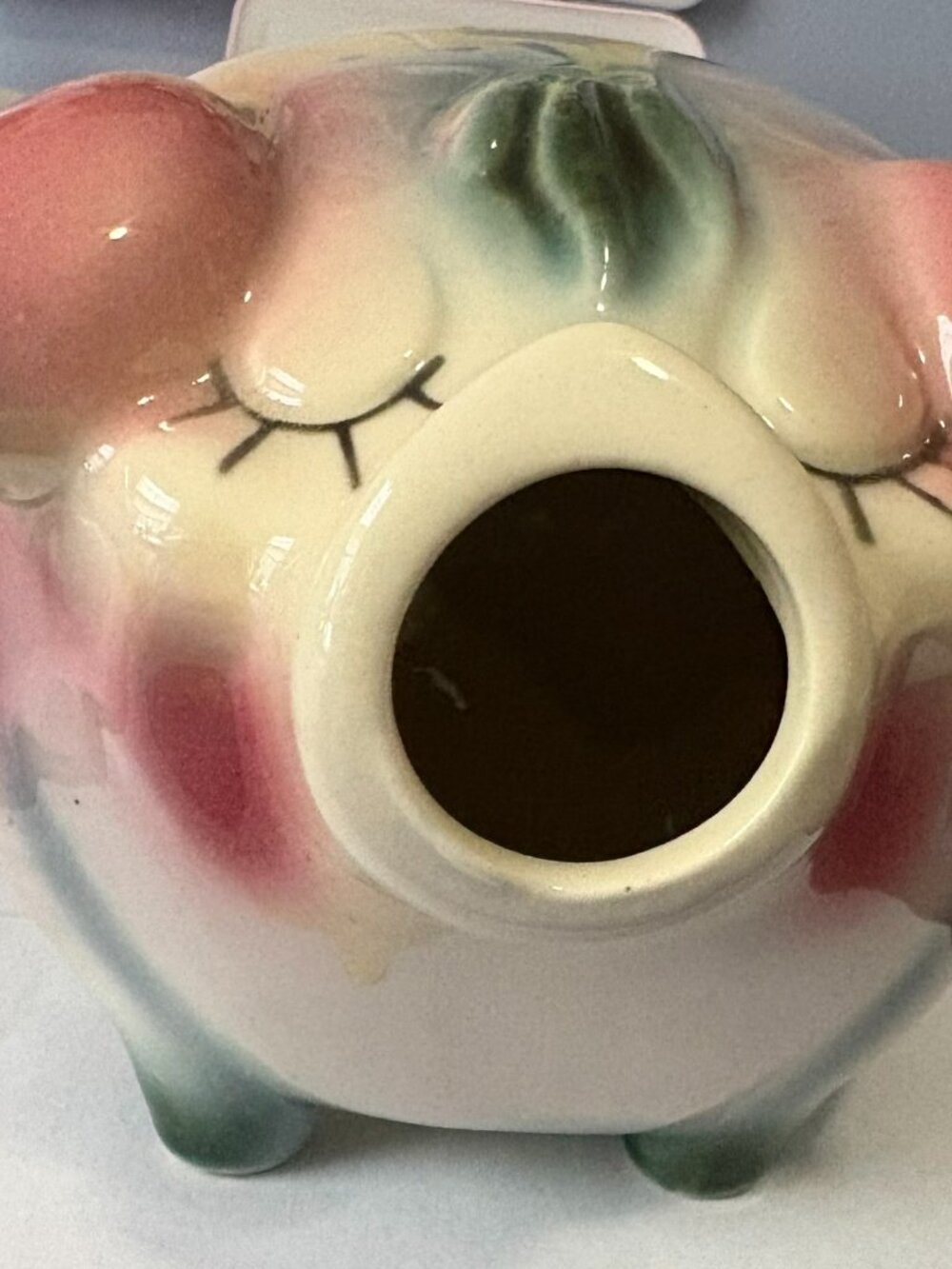 Vintage Hull Pottery 1957 Corky Pig Ceramic Bank